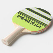 Retro Moss Fade Horizon Striping with Name 卓球ラケット (正面アングル)