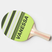 Retro Moss Fade Horizon Striping with Name 卓球ラケット (横)