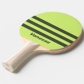 Retro Moss Fade Three Across Striping with Name 卓球ラケット (正面アングル)