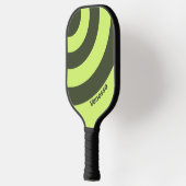 Retro Moss Fade Three Circle Stripe with Name ピックルボールラケット (左)