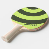 Retro Moss Fade Three Circle Stripe with Name 卓球ラケット (正面アングル)