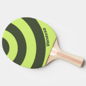 Retro Moss Fade Three Circle Stripe with Name 卓球ラケット (横)