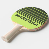 Retro Moss Fade Three Horizon Striping with Name 卓球ラケット (正面アングル)