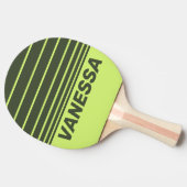 Retro Moss Fade Three Horizon Striping with Name 卓球ラケット (横)