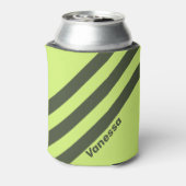 Retro Moss Fade Three Stripes with Name 缶クーラー (缶裏面)
