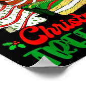 Retro Most Likely To Eat All The Christmas Tree Ca ポスター (角)