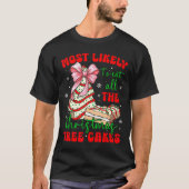 Retro Most Likely To Eat All The Christmas Tree Ca Tシャツ (正面)