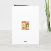 Retro Mother's Day Photo Greeting Card カード (裏面)