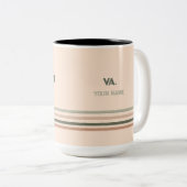 Retro Motivation Coffee Mug – Personalized Name ツートーンマグカップ (正面右)
