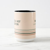 Retro Motivation Coffee Mug – Personalized Name ツートーンマグカップ (中央)
