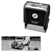 Retro motorcycle gift セルフインキングスタンプ (インサイチュ)