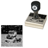 Retro motorcycle gift ラバースタンプ (押印)