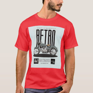 Retro Motorcycle Poster friend Tシャツ