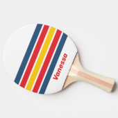 Retro Mountain Across Striping with Name 卓球ラケット (横)