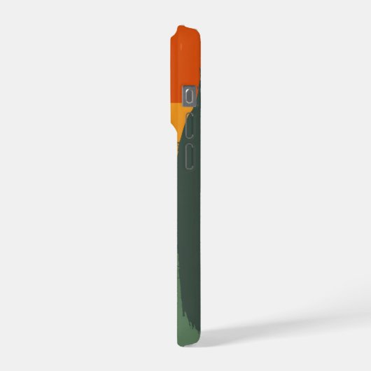 Retro Mountain Biker Heartbeat iPhoneケース (左側面)