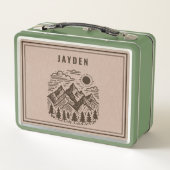 Retro Mountain Custom  メタルランチボックス (裏面)