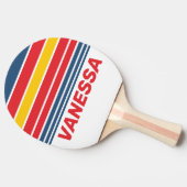 Retro Mountain Horizon Striping with Name 卓球ラケット (横)