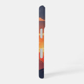 Retro Mountain Sunset iPhone 16ケース (右側面)