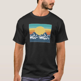 retro mountain tシャツ