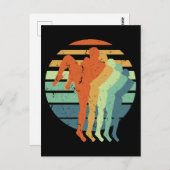 Retro Muay Thai Boxing Sports Kickboxing Boxer Fan ポストカード (正面/裏面)