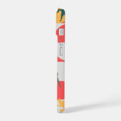 Retro Multi-Sport Silhouette Geometric Pattern iPhone 15ケース (左側面)