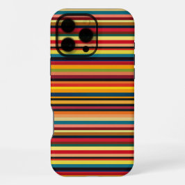 Retro Multicoloured Striped Print iPhone Case iPhone 16 Pro Maxケース