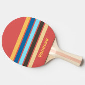 Retro Murmur Across Striping with Name 卓球ラケット (横)