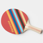 Retro Murmur Angled Striping with Name 卓球ラケット (横)