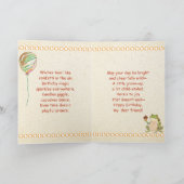 Retro Mushrooms and Butterfly | Friend's Birthday カード (内部)