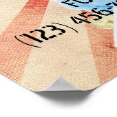 Retro Music Festival Poster ポスター (角)