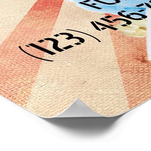 Retro Music Festival Poster ポスター (角)