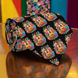 Retro Music Guitar Custom Necktie Tie ネクタイ