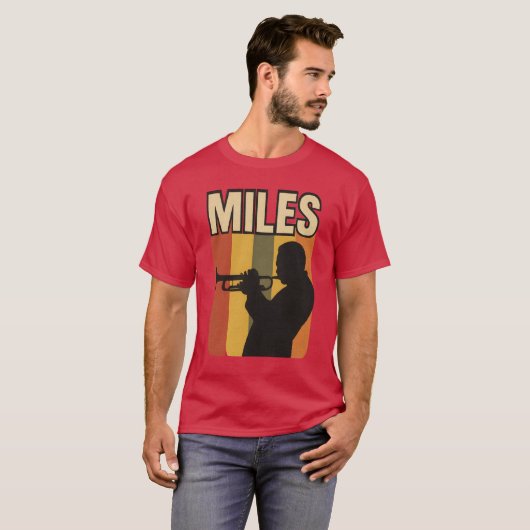 Retro Music Miles Tシャツ (正面フル)