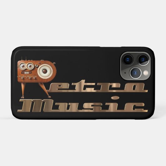Retro music Minion Case-Mate iPhoneケース (裏面(横))