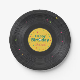 Retro Music Party ペーパープレート