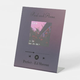  Retro Music Player Photo Plaque 台座サイン