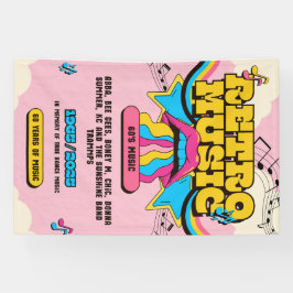RETRO MUSIC POSTER banner 横断幕