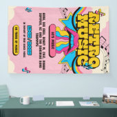 RETRO MUSIC POSTER banner 横断幕 (トレードショー)