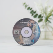 Retro Music Producer CD DJ Business Card 招待状 (スタンド正面)