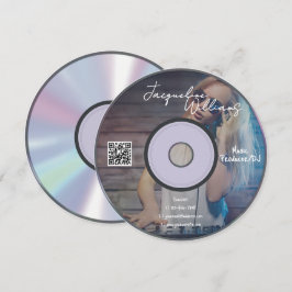 Retro Music Producer CD DJ Business Card 招待状