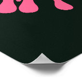 Retro My uterus My choice, Feminist Pro-choice ポスター (角)