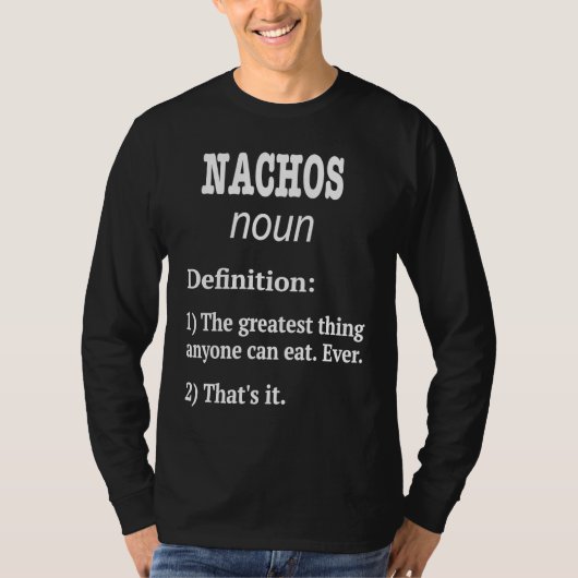Retro Nachos Design  Nachos Fan Fake Definition Tシャツ (正面)