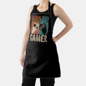 Retro Natural Born Gamer Funny エプロン (インサイチュ)