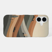 Retro Natural Hill iPhone 16ケース (裏面横)