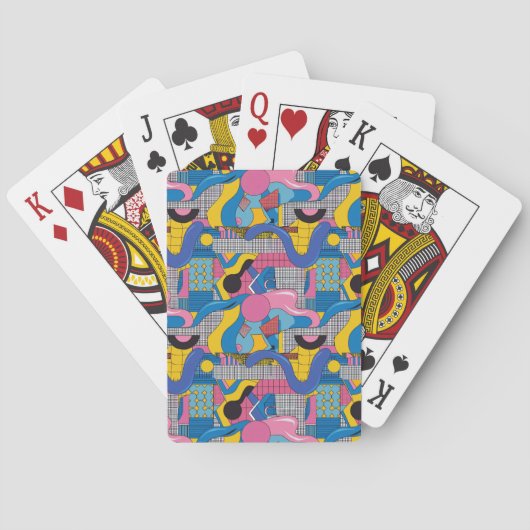 Retro Neo-Pop Abstract Geometric Playing Cards トランプ (裏面)