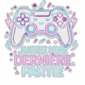 Retro Neon Gamer Sticker -  シール (正面)