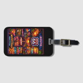 Retro Neon Mother Road Endless Adventure ラゲッジタグ (正面横)