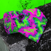 Retro Neon Tie-Dye Custom Necktie ネクタイ