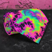 Retro Neon Tie-Dye Custom Necktie ネクタイ