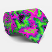 Retro Neon Tie-Dye Custom Necktie ネクタイ (ロール)